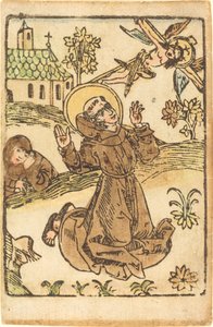 Heiliger Franziskus empfängt die Stigmata