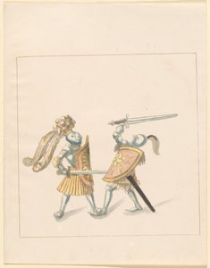 Freydal, Das Buch der Turniere und Turniere von Kaiser Maximilian I.: Kämpfe zu Fuß (Turniere)(Band III): Tafel 161