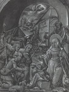 Die Geburt Christi [verso] von German 16th Century