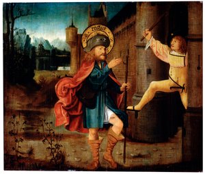 Die Vertreibung des Heiligen Rochus aus Rom, spätes 15. Jahrhundert