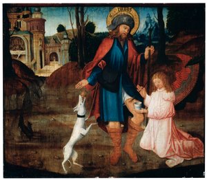 Die Heilung des Heiligen Rochus, spätes 15. Jahrhundert von German Master