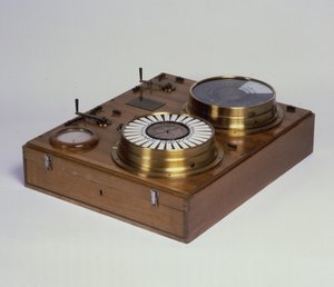 Ein Zeigertelegraph, hergestellt von Werner von Siemens