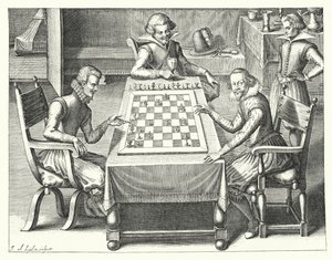 Ein Schachspiel von German School