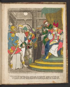 Eine Seite aus einer Serie von Gravuren zu Themen aus dem Leben Jesu Christi, ca. 1725 von German School