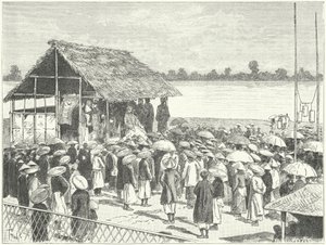 Ein Theater in Annam (Stich) von German School