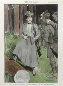 Eine Frau bei der Jagd - Deutsches Dokument
