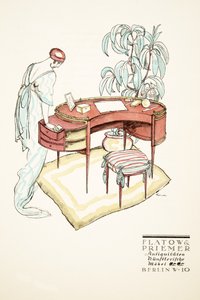 Werbung für Flatow & Priemer, Antiquitäten, aus Styl, veröffentlicht 1922