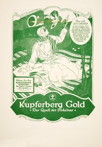 Werbung für Kupferberg Gold, aus Styl, veröffentlicht 1922 von German School