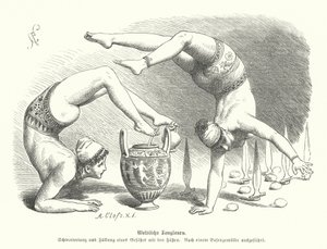 Antike griechische Akrobatinnen von German School