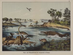 Tiere und Pflanzen der Jurazeit in Europa