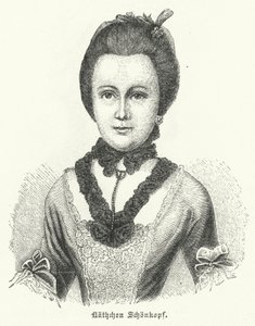 Anna Katharina Schönkopf (1746-1810), Inspiration für die Liebesgedichte Annettenlieder des deutschen Autors Johann Wolfgang Goethe von German School