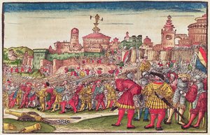 Offenbarung, Kapitel XXV, aus der Lutherbibel, um 1530