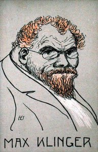 Karikatur von Max Klinger (1857-1920)