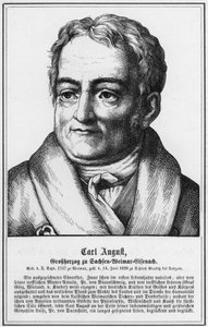 Carl August, Großherzog von Sachsen-Weimar-Eisenach (Gravur) von German School