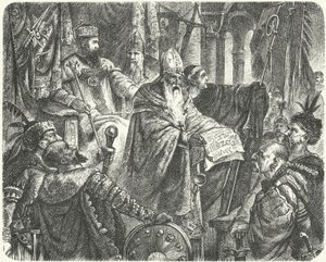 Kasimir III. von Polen verkündet das Statut von Wislica von German School