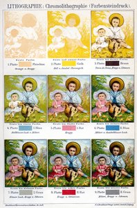 Chromolithografie-Druckverfahren von German School