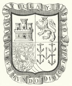 Wappen von Christoph Kolumbus (Gravur)