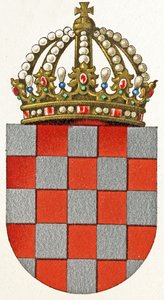 Wappen von Kroatien, ca. 1898