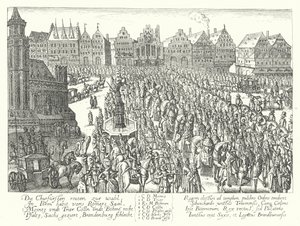 Krönungsprozession des Heiligen Römischen Kaisers Ferdinand II., Frankfurt