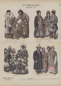 Kostüme des russischen Fernen Ostens, 19. Jahrhundert von German School