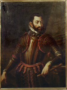 Graf Adolf Schwarzenberg, der die Festung Győr, Ungarn, 1594 von den Türken zurückeroberte von German School