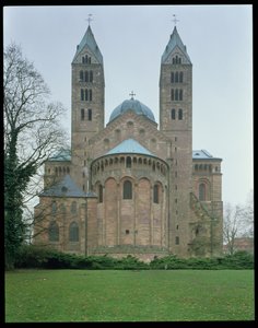 Ostseite der Kathedrale von Speyer, begonnen 1030