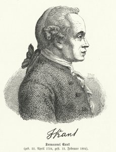 Emmanuel Kant, deutscher Philosoph von German School