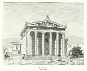 Erechtheion, Tempel der Athena und Poseidon auf der Akropolis, Athen, Antikes Griechenland