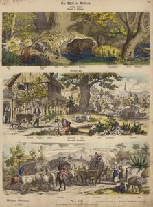 Europa: Wald in Litauen; deutsches Dorf; italienische Landstraße