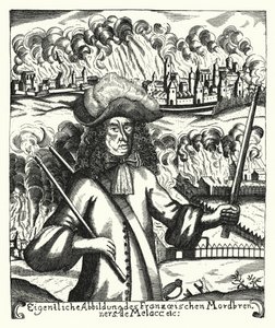Ezechiel du Mas, Comte de Melac, französischer Soldat von German School