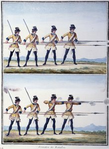 Formation von Bataillonen - in „Meine Träume“ von dem Grafen von Sachsen von German School