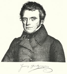 Franz Grillparzer, österreichischer Dramatiker und Dichter (Stich) von German School