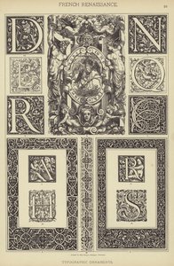 Französische Renaissance, Typografische Ornamente
