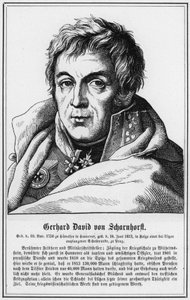 Gerhard David von Scharnhorst (Gravur) von German School