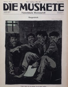 Deutsche Comedy-Zeitschrift Die Muskete, veröffentlicht 1907.