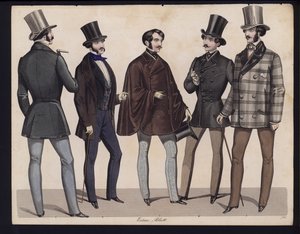 Deutsche Modeplatte, Mitte des 19. Jahrhunderts von German School