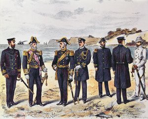 Deutsche Marineuniformen, späte 19. Jahrhundert