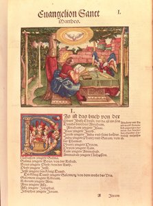 Evangelium des Matthäus, Buch I, aus der Lutherbibel, um 1530