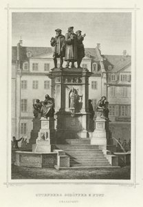 Gutenberg, Schoffer und Fust, Frankfurt von German School