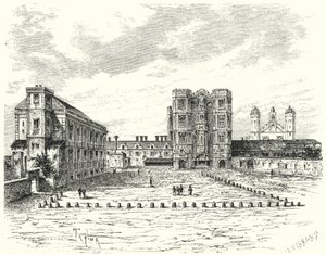 Hampton Court Palace, Richmond upon Thames (Stich) von German School