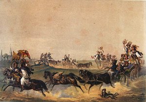 Ungarischer Hochzeitszug, ca. 1855 von German School