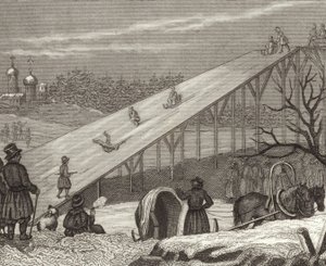 Eisrutsche in Russland (Illustration für Bilder-Atlas) von German School
