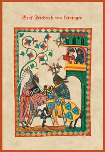Illustration aus einem mittelalterlichen Liederbuch
