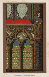 Innendetail der Sainte-Chapelle, Paris, Frankreich