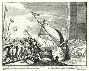 Jakob II. von England wird von Fischern in Faversham, Kent, gefangen genommen, während er versucht, nach Frankreich zu fliehen