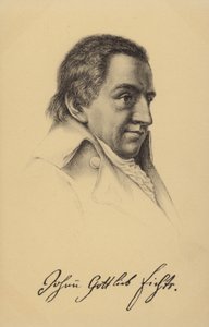 Johann Gottlieb Fichte (1762-1814), deutscher Philosoph und Schriftsteller von German School