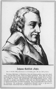 Johann Gottlieb Fichte (Gravur) von German School