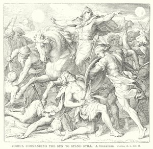 Josua befiehlt der Sonne stillzustehen, Josua, Kap. x, Vers 12 von German School