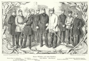 Kaiser Wilhelm I. und seine Paladine von German School