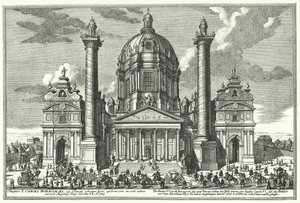 Karlskirche, Wien (Stich)